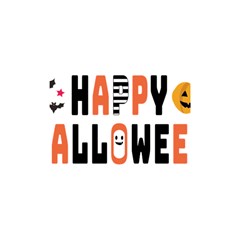 Happy Halloween Slot Text Orange Shower Curtain 48  X 72  (small)  by Sarkoni