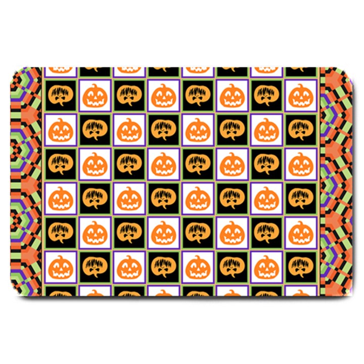 Chess Halloween Pattern Large Doormat