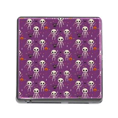 Skull Halloween Pattern Memory Card Reader (square 5 Slot) by Ndabl3x
