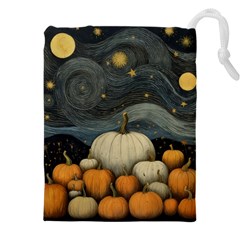 Pumpkin Halloween Drawstring Pouch (5xl) by Ndabl3x