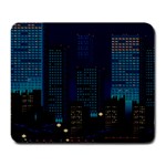 Pixel Art Night City Japan Large Mousepad Front