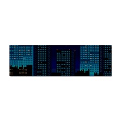 Pixel Art Night City Japan Sticker (bumper) by Sarkoni