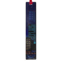 Pixel Art Night City Japan Large Book Marks by Sarkoni