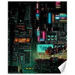 Video Game Pixel Art Canvas 16  X 20  by Sarkoni