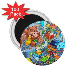 Pixel Art Retro Video Game 2 25  Magnets (100 Pack)  by Sarkoni