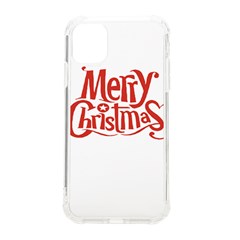 Merry Christmas Iphone 11 Tpu Uv Print Case by designerey