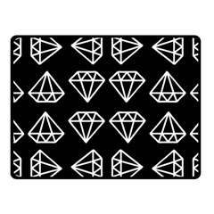 Black Diamond Pattern Fleece Blanket (small)