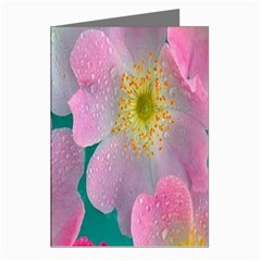 Pink Neon Flowers, Flower Greeting Cards (pkg Of 8) by nateshop