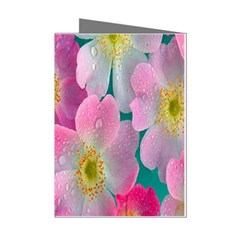 Pink Neon Flowers, Flower Mini Greeting Cards (pkg Of 8) by nateshop