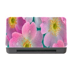 Pink Neon Flowers, Flower Memory Card Reader With Cf by nateshop