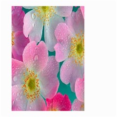Pink Neon Flowers, Flower Small Garden Flag (two Sides) by nateshop