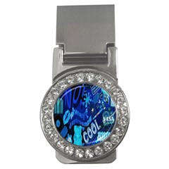 Really Cool Blue, Unique Blue Money Clips (cz)  by nateshop