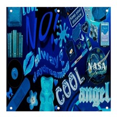 Really Cool Blue, Unique Blue Banner And Sign 4  X 4  by nateshop