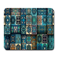 Texture, Pattern, Abstract, Colorful, Digital Art Large Mousepad by nateshop