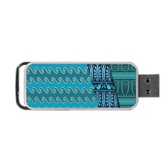 Aztec, Batik Portable Usb Flash (one Side) by nateshop