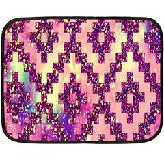 Cute Glitter Aztec Design Two Sides Fleece Blanket (mini) by nateshop