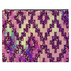 Cute Glitter Aztec Design Cosmetic Bag (xxxl) by nateshop