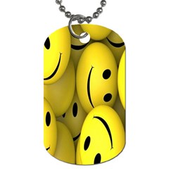 Emoji, Colour, Faces, Smile, Wallpaper Dog Tag (two Sides) by nateshop