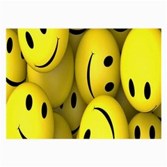 Emoji, Colour, Faces, Smile, Wallpaper Large Glasses Cloth (2 Sides) by nateshop