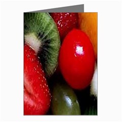 Fruits, Food, Green, Red, Strawberry, Yellow Greeting Cards (pkg Of 8)