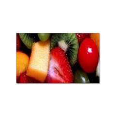 Fruits, Food, Green, Red, Strawberry, Yellow Sticker Rectangular (100 Pack) by nateshop