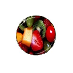 Fruits, Food, Green, Red, Strawberry, Yellow Hat Clip Ball Marker (4 Pack) by nateshop
