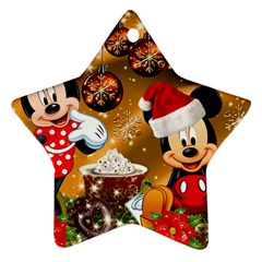 Cartoons, Disney, Merry Christmas, Minnie Ornament (star) by nateshop