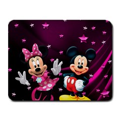 Cartoons, Disney, Mickey Mouse, Minnie Small Mousepad by nateshop