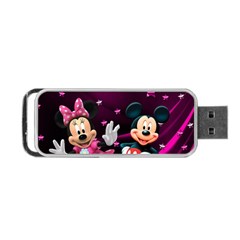 Cartoons, Disney, Mickey Mouse, Minnie Portable Usb Flash (one Side) by nateshop