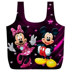 Cartoons, Disney, Mickey Mouse, Minnie Full Print Recycle Bag (xxxl) by nateshop