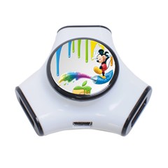 Mickey Mouse, Apple Iphone, Disney, Logo 3-port Usb Hub by nateshop