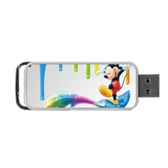 Mickey Mouse, Apple Iphone, Disney, Logo Portable Usb Flash (one Side) by nateshop