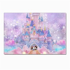 Disney Castle, Mickey And Minnie Postcard 4 x 6  (pkg Of 10) by nateshop