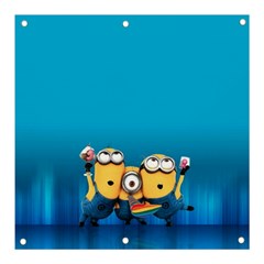 Minions, Blue, Cartoon, Cute, Friends Banner And Sign 3  X 3  by nateshop