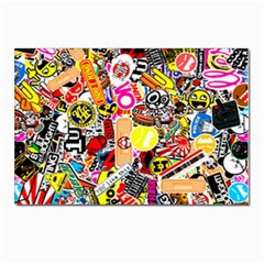 Sticker Bomb, Art, Cartoon, Dope Postcards 5  X 7  (pkg Of 10) by nateshop