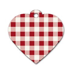 Gingham - 4096x4096px - 300dpi14 Dog Tag Heart (one Side) by EvgeniaEsenina