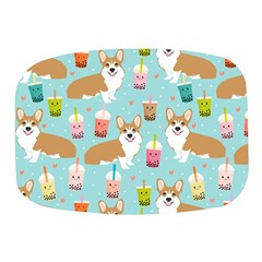 Welsh Corgis Dog Boba Tea Bubble Tea Cute Kawaii Mini Square Pill Box by Grandong