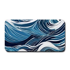 Abstract Blue Ocean Wave Medium Bar Mat