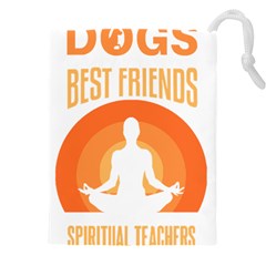 Best Friend T- Shirt Cool Dog Pet Saying T- Shirt Yoga Reflexion Pose T- Shirtyoga Reflexion Pose T- Shirt Drawstring Pouch (5xl) by hizuto