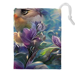Abstract Blossoms  Drawstring Pouch (5xl) by Internationalstore