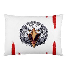 Usa Soccer T- Shirt U S A Patriotic American Flag Soccer Ball Football T- Shirt (1) Pillow Case (two Sides) by ZUXUMI