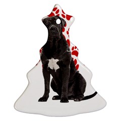 Cane Corso Gifts T- Shirt Cool Cane Corso Valentine Heart Paw Cane Corso Dog Lover Valentine Costume Yoga Reflexion Pose T- Shirtyoga Reflexion Pose T- Shirt Christmas Tree Ornament (two Sides) by hizuto