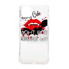 Vampire T- Shirt Feeling Cute Might Bite Someone Later T- Shirt Iphone 11 Pro Max 6 5 Inch Tpu Uv Print Case by ZUXUMI