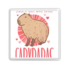 Capybara Love T- Shirt Just A Girl Who Loves Capybaras A Cute Design For Capybara Lovers T- Shirt Yoga Reflexion Pose T- Shirtyoga Reflexion Pose T- Shirt Memory Card Reader (square) by hizuto
