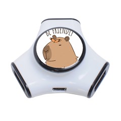 Capybara T- Shirt Be Nice Be Friendly Be A Capybara T- Shirt Yoga Reflexion Pose T- Shirtyoga Reflexion Pose T- Shirt 3-port Usb Hub