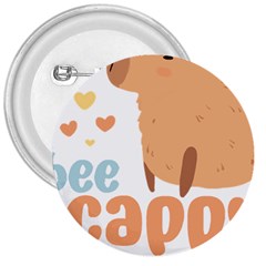 Capybara T- Shirt Bee Cappy - A Cute Capybara And A Bee Illustration T- Shirt Yoga Reflexion Pose T- Shirtyoga Reflexion Pose T- Shirt 3  Buttons by hizuto