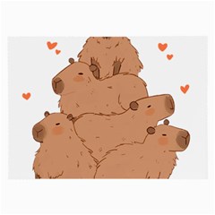 Capybara T- Shirt I Just Really Like Capybaras O K T- Shirt Yoga Reflexion Pose T- Shirtyoga Reflexion Pose T- Shirt Large Glasses Cloth by hizuto