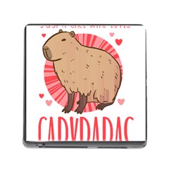 Capybara T- Shirt Just A Girl Who Loves Capybaras T- Shirt Yoga Reflexion Pose T- Shirtyoga Reflexion Pose T- Shirt Memory Card Reader (square 5 Slot) by hizuto