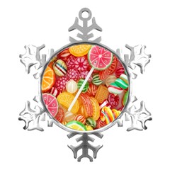 Aesthetic Candy Art Metal Small Snowflake Ornament by Internationalstore