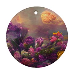 Floral Blossoms  Round Ornament (two Sides) by Internationalstore